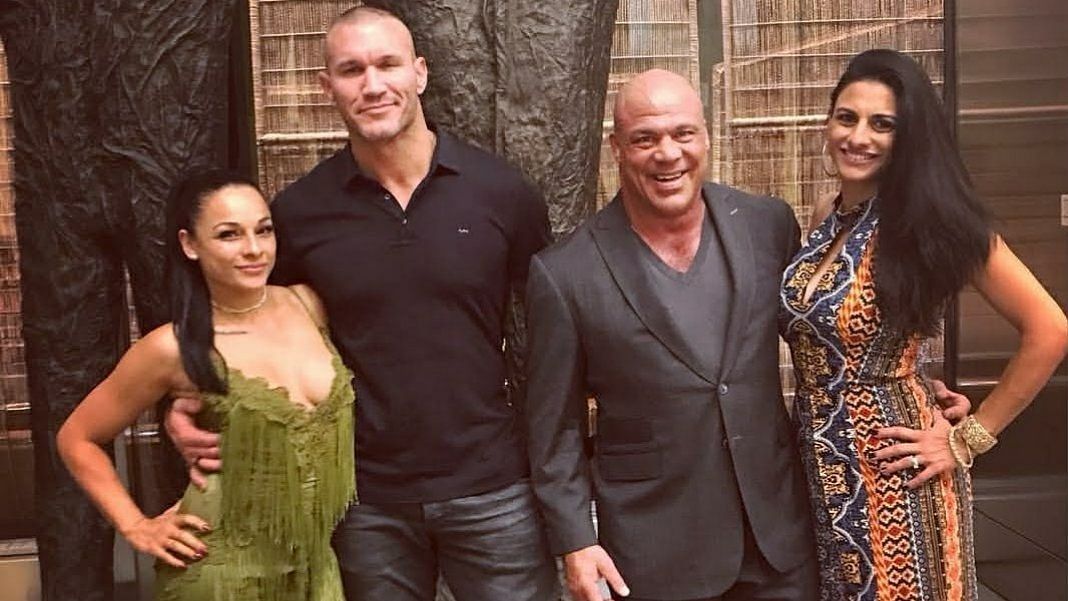 Randy Orton and Kurt Angle are real-life friends.